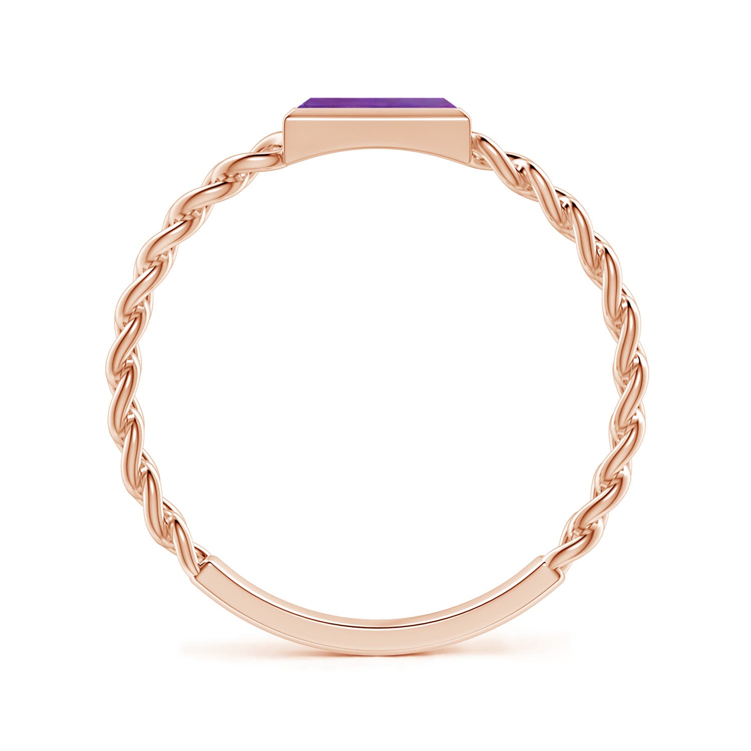 AA - Amethyst / 0.18 CT / 14 KT Rose Gold