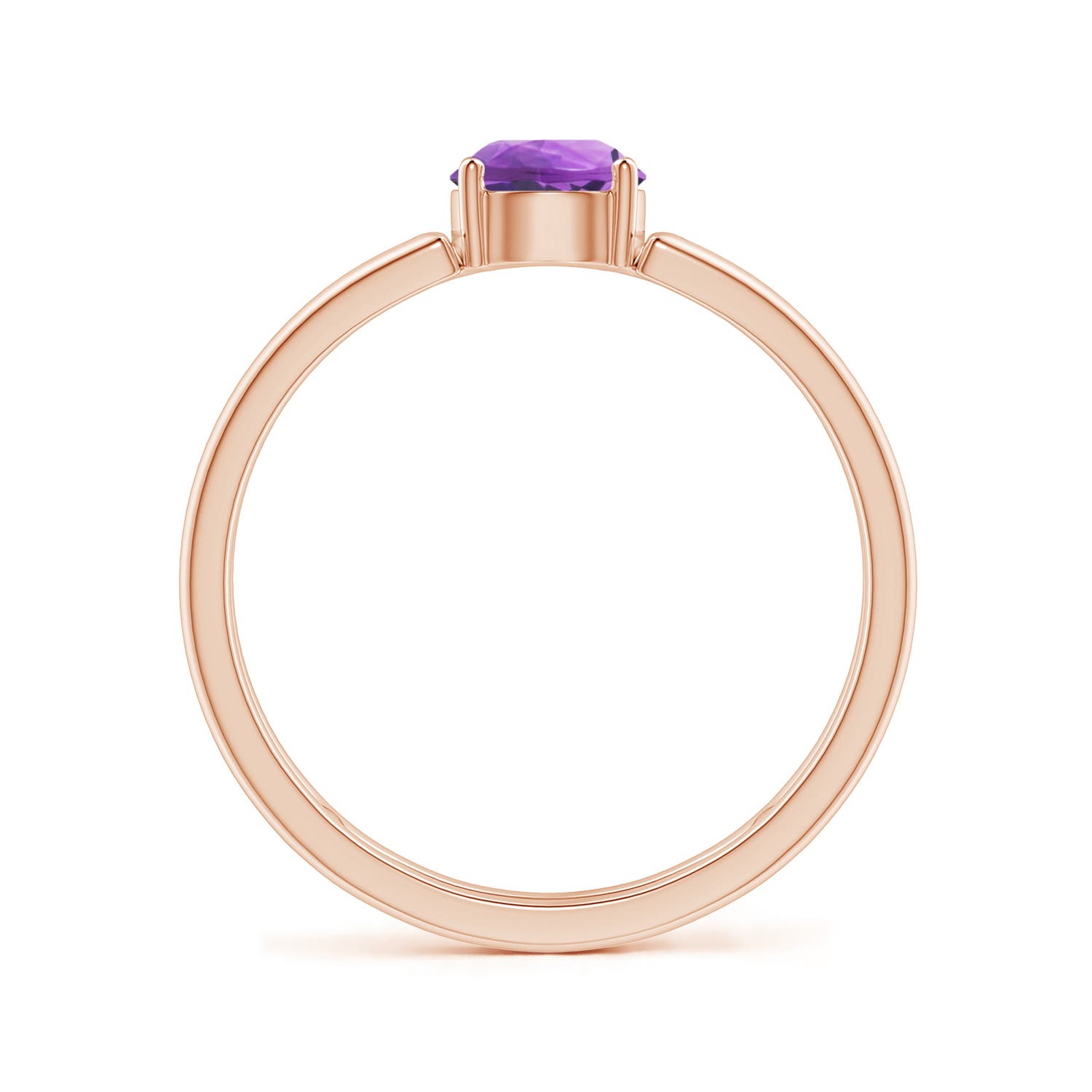 AA - Amethyst / 0.45 CT / 14 KT Rose Gold