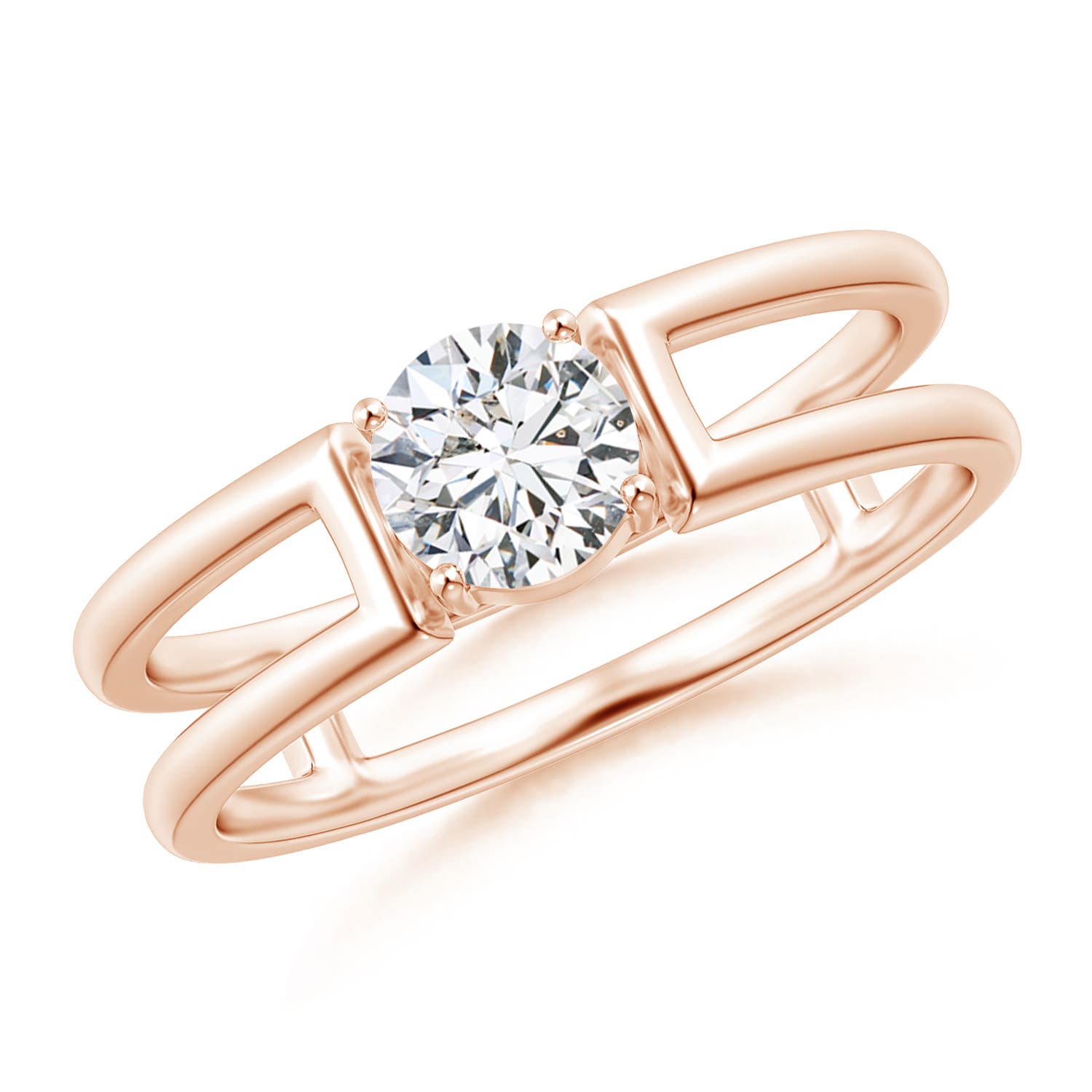 H, SI2 / 0.47 CT / 14 KT Rose Gold