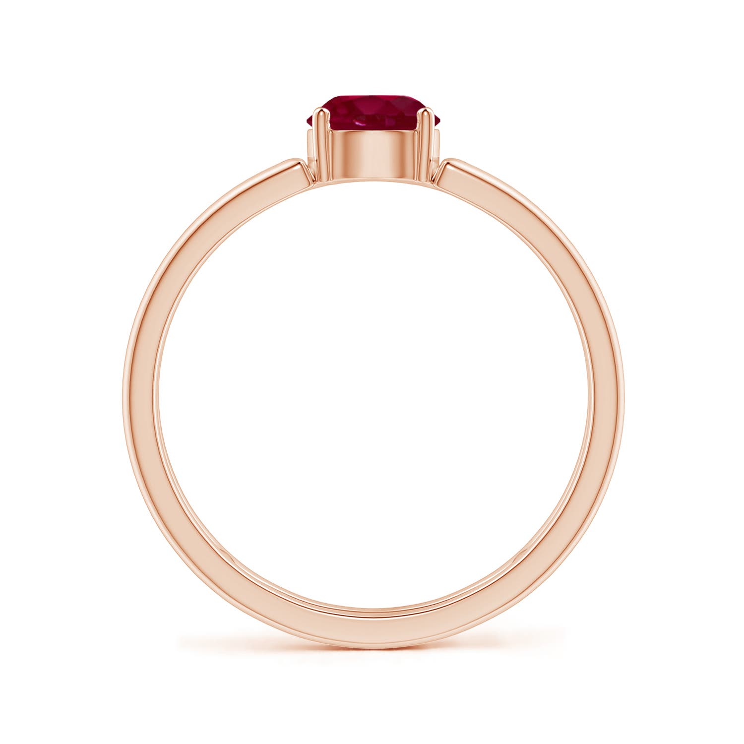 A - Ruby / 0.6 CT / 14 KT Rose Gold