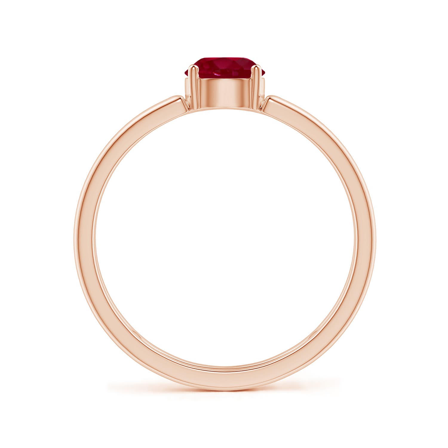 AA - Ruby / 0.6 CT / 14 KT Rose Gold