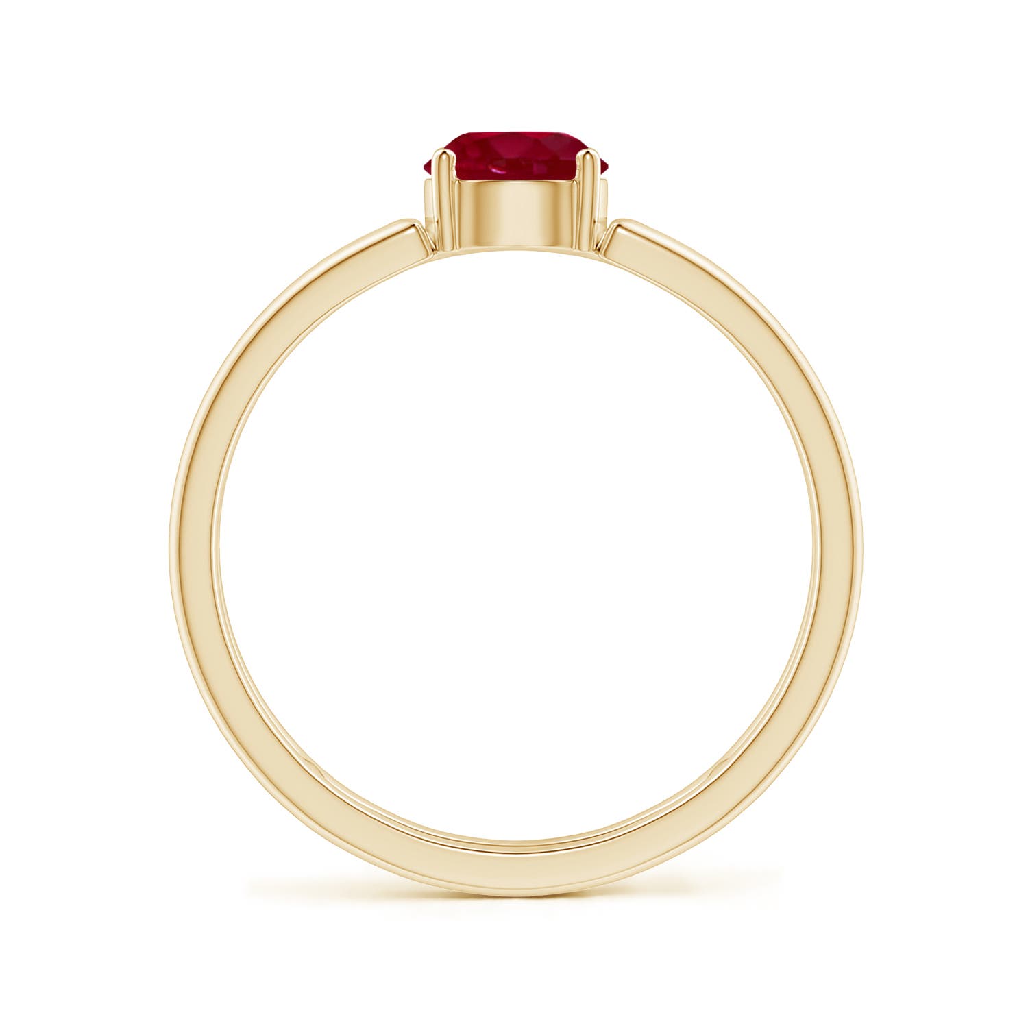 AA - Ruby / 0.6 CT / 14 KT Yellow Gold