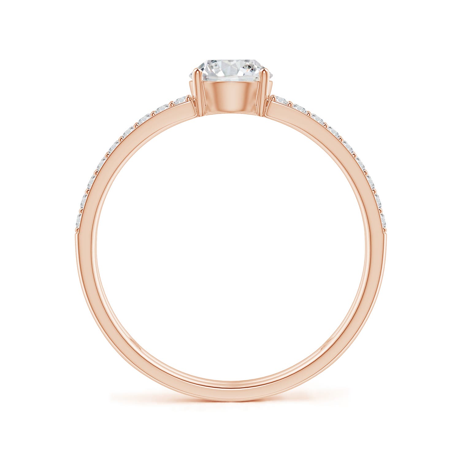 H, SI2 / 0.79 CT / 14 KT Rose Gold