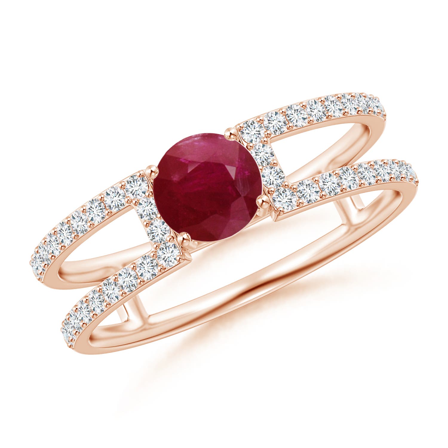 A - Ruby / 0.92 CT / 14 KT Rose Gold