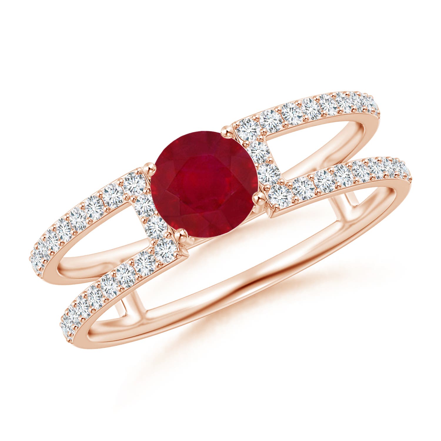 AA - Ruby / 0.92 CT / 14 KT Rose Gold