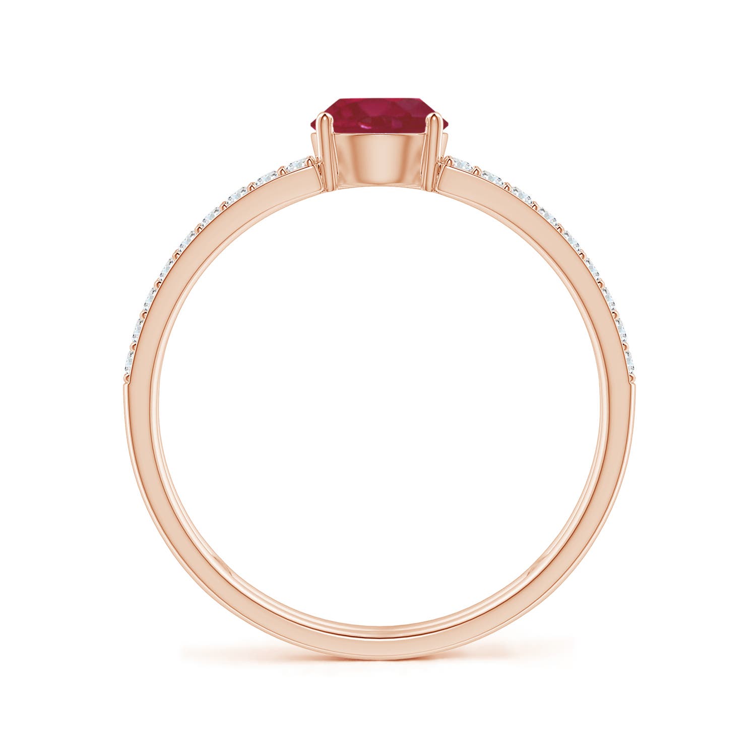 AA - Ruby / 0.92 CT / 14 KT Rose Gold