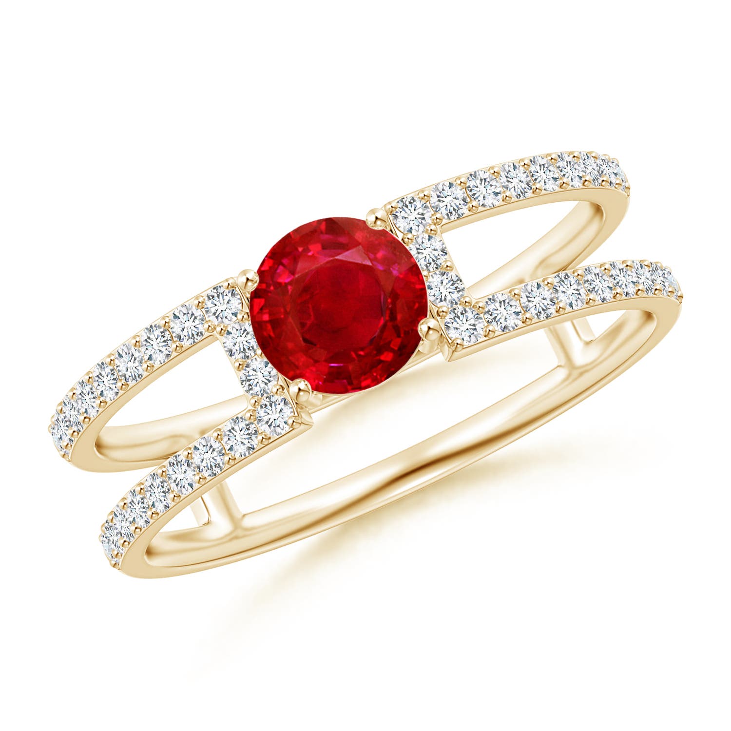 AAA - Ruby / 0.92 CT / 14 KT Yellow Gold