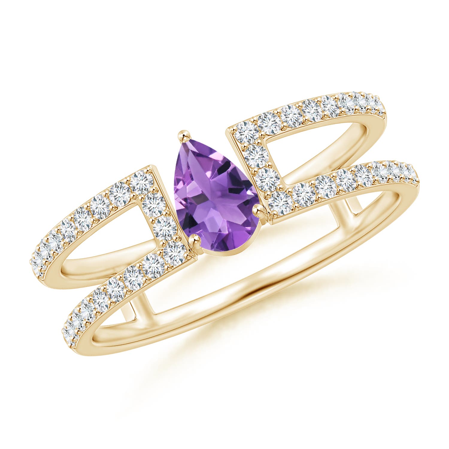 AA - Amethyst / 0.65 CT / 14 KT Yellow Gold