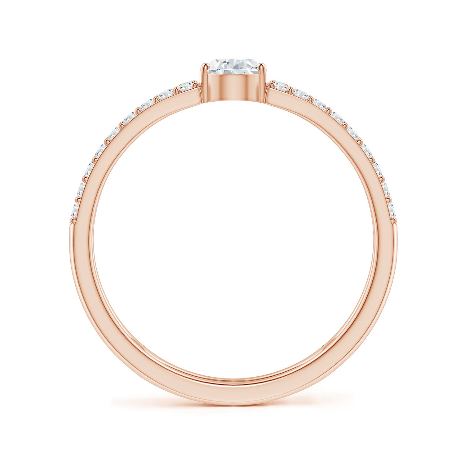 F-G, VS / 0.72 CT / 14 KT Rose Gold