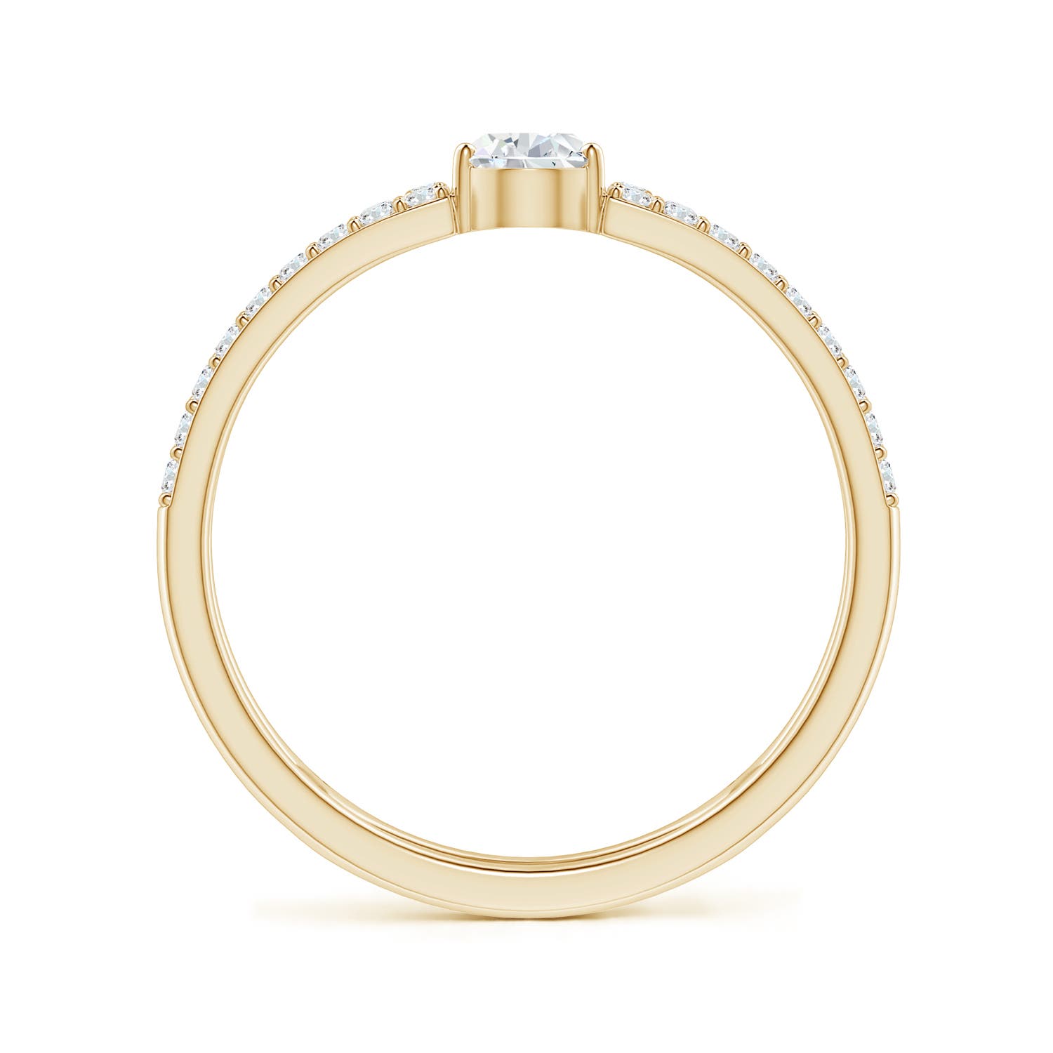 F-G, VS / 0.72 CT / 14 KT Yellow Gold