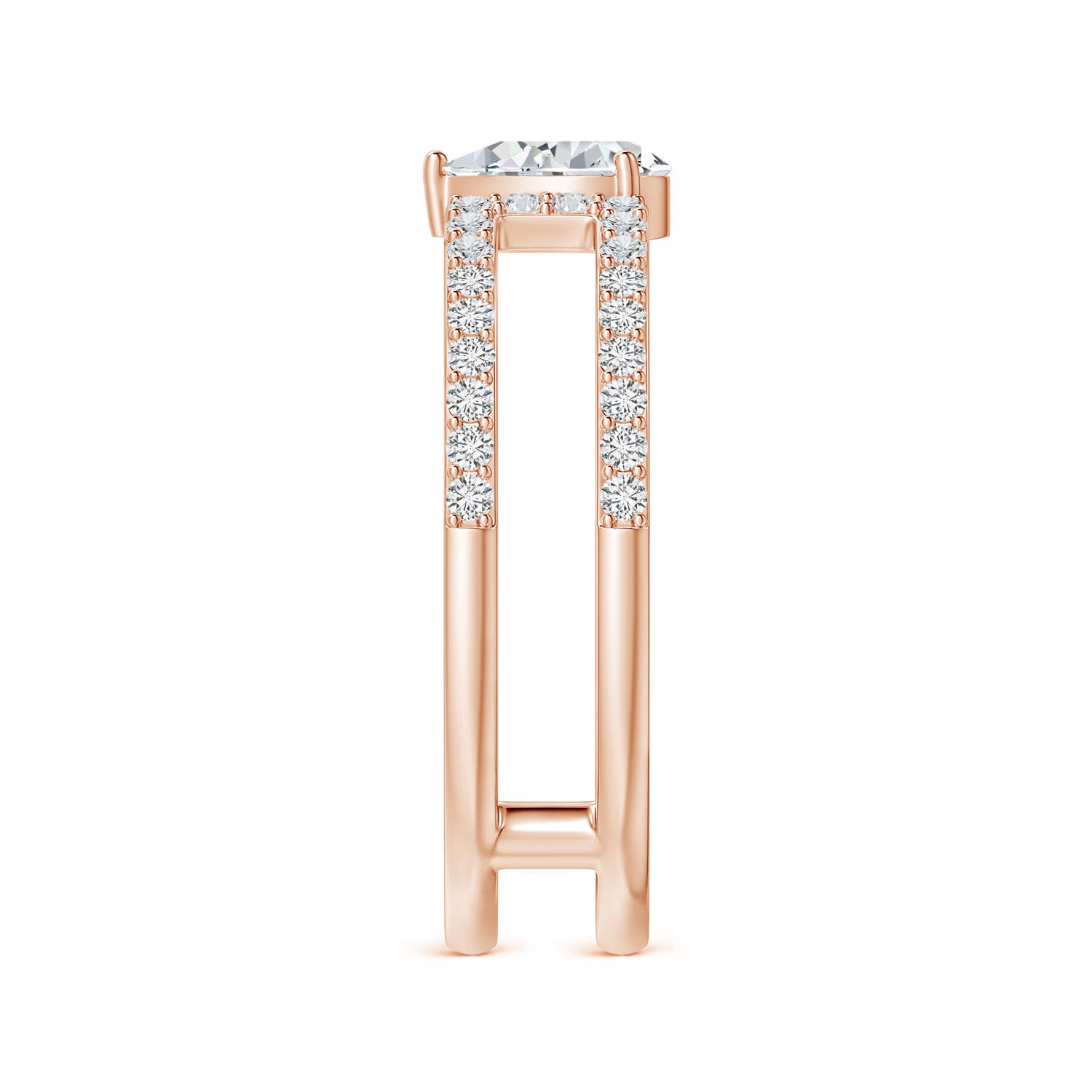 H, SI2 / 0.72 CT / 14 KT Rose Gold