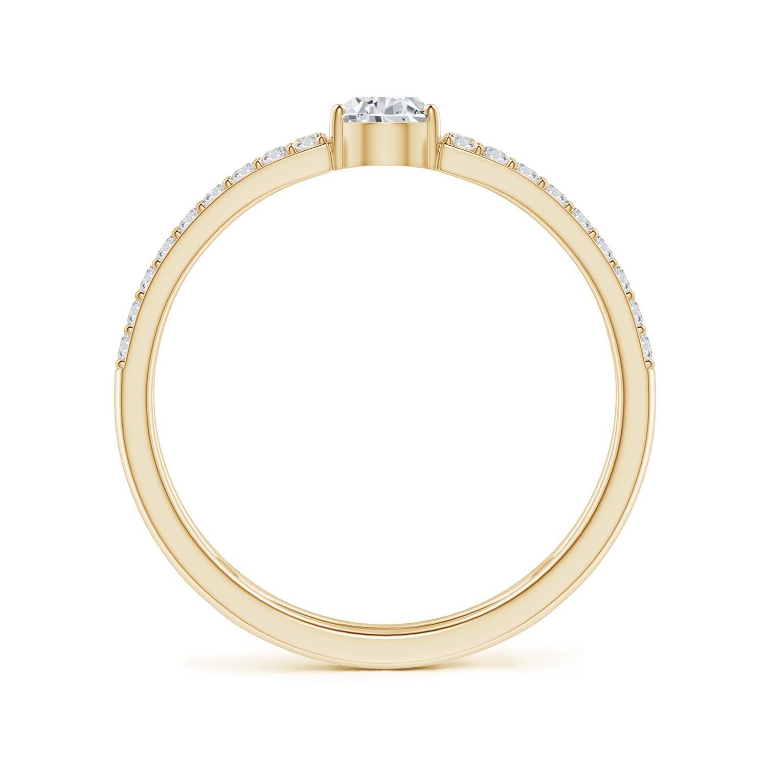 H, SI2 / 0.72 CT / 14 KT Yellow Gold