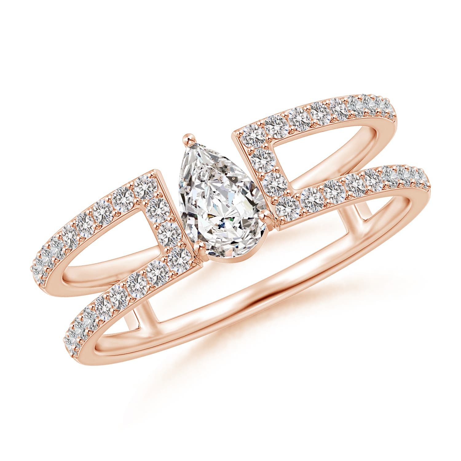 I-J, I1-I2 / 0.72 CT / 14 KT Rose Gold