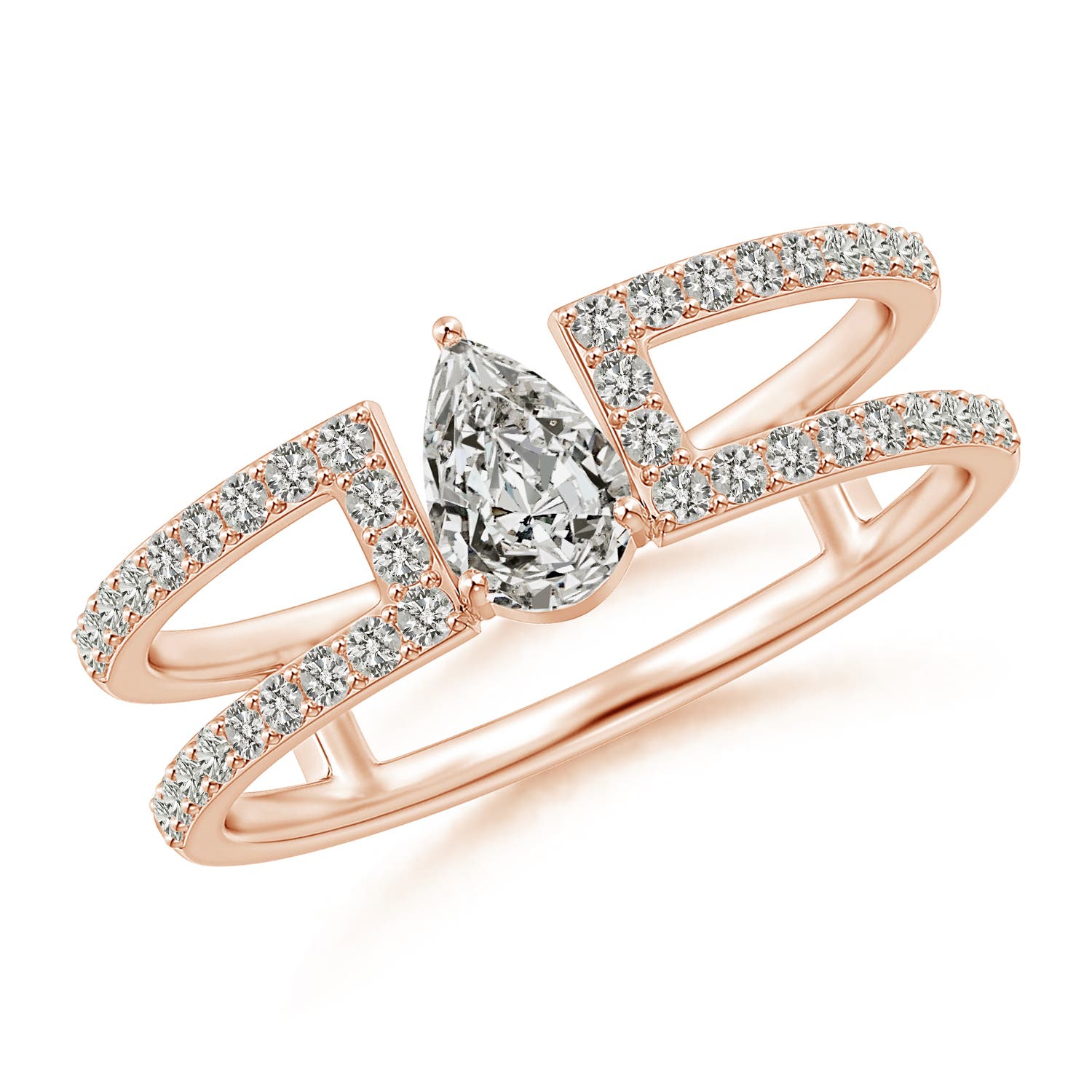 K, I3 / 0.72 CT / 14 KT Rose Gold