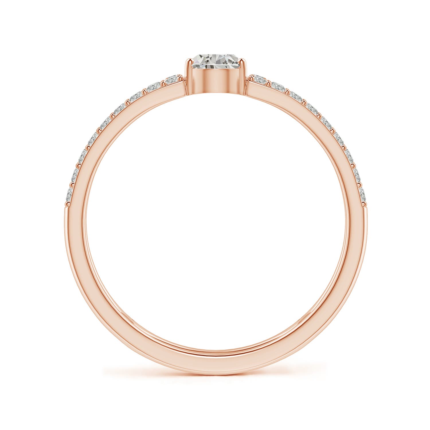 K, I3 / 0.72 CT / 14 KT Rose Gold