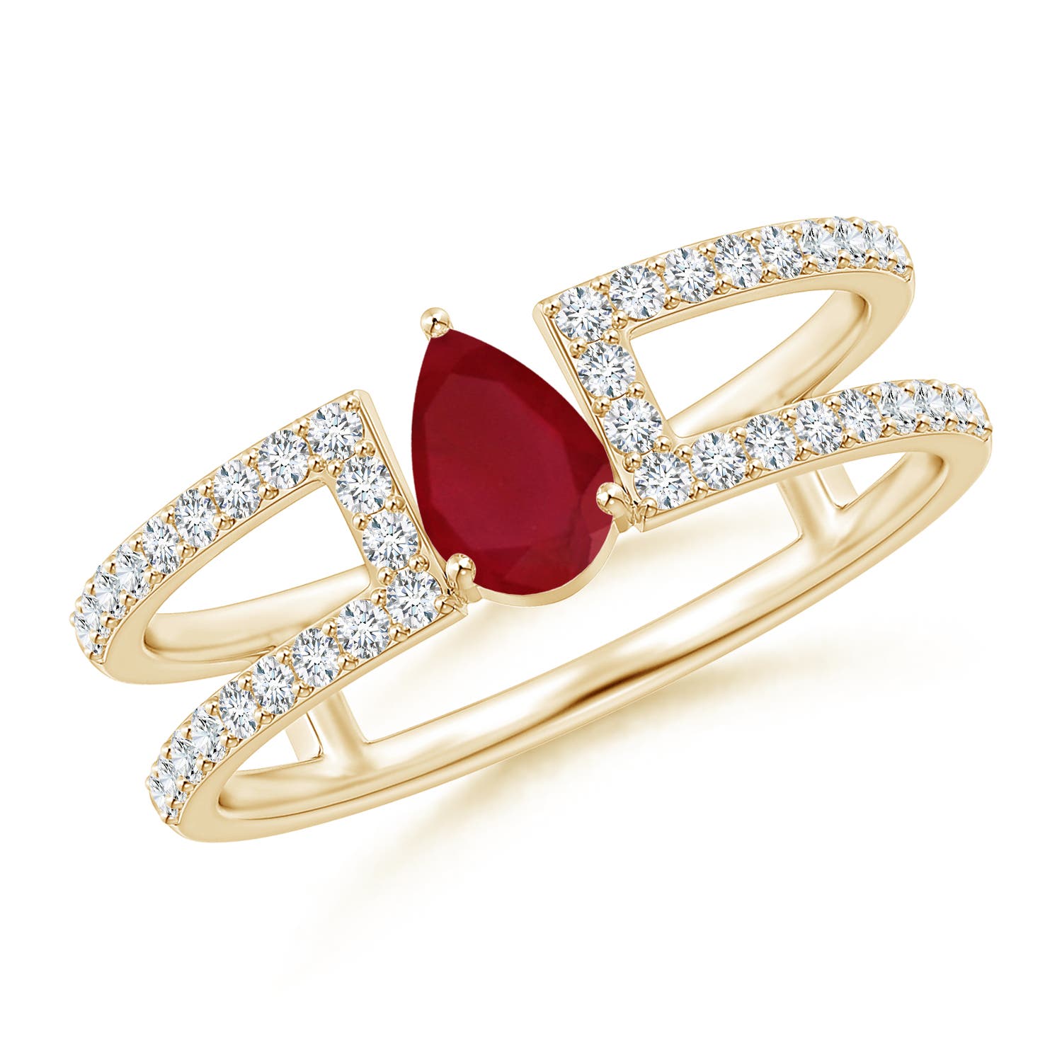 AA - Ruby / 0.72 CT / 14 KT Yellow Gold