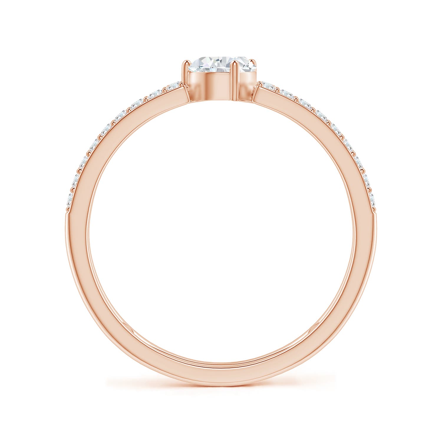 G, VS2 / 0.72 CT / 14 KT Rose Gold