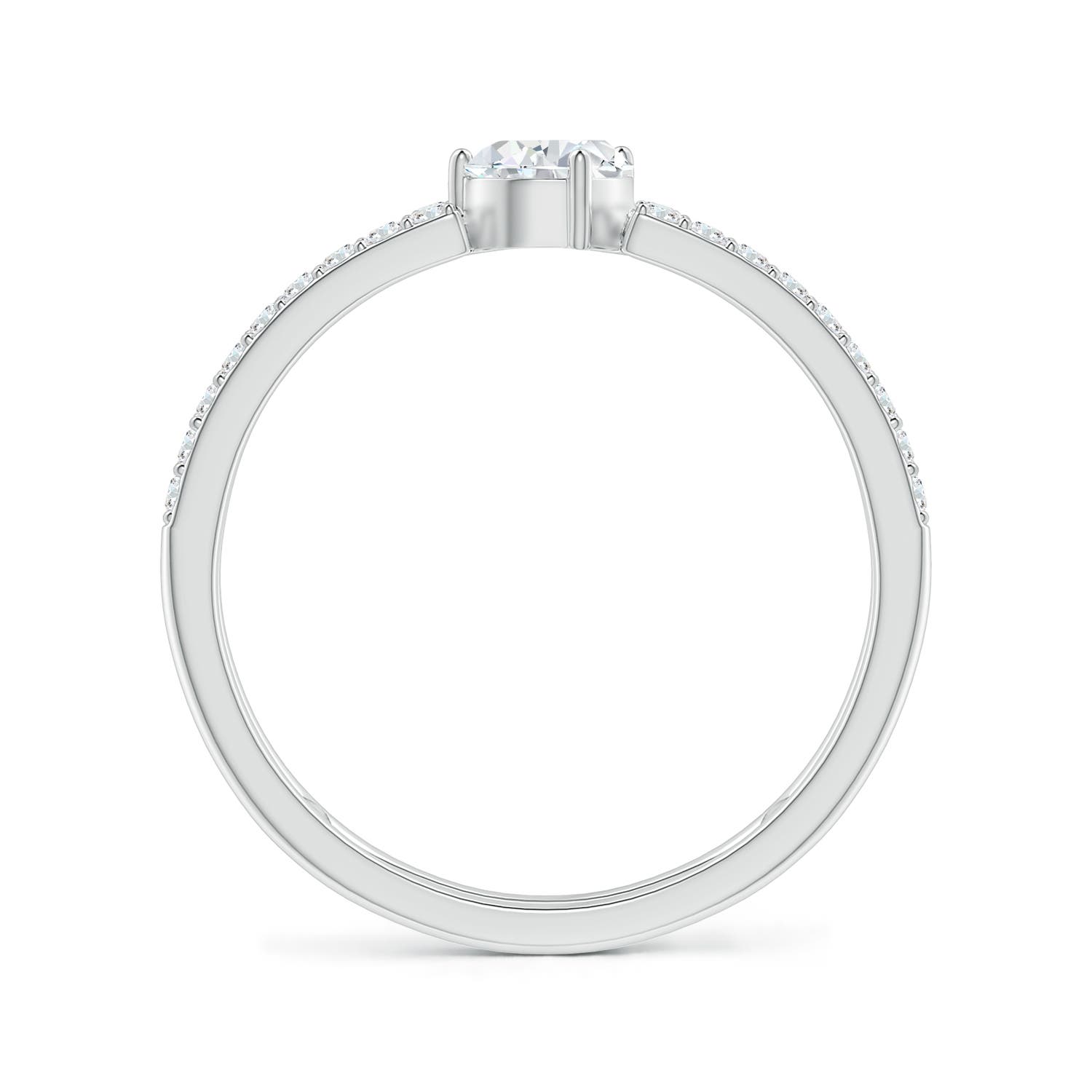 F-G, VS / 0.72 CT / 14 KT White Gold