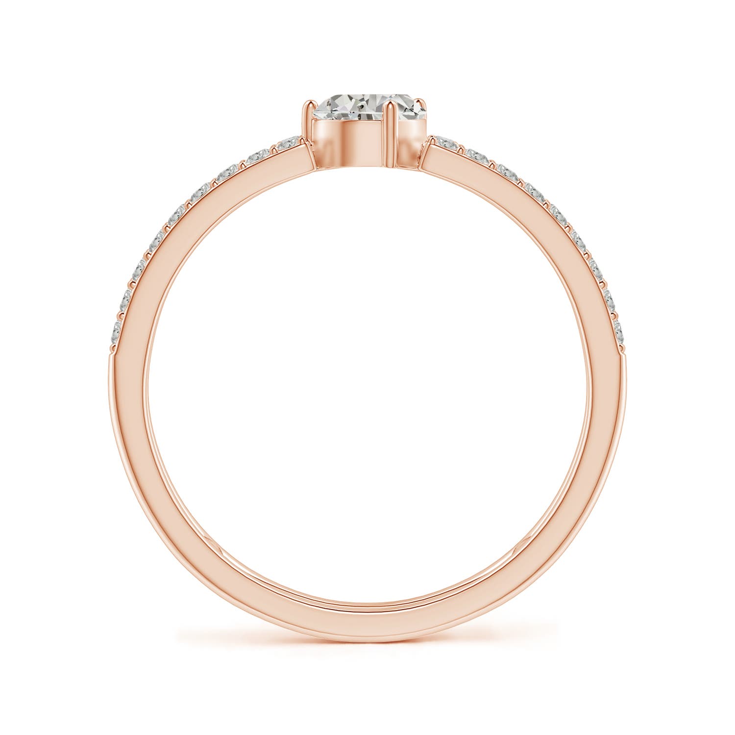 K, I3 / 0.72 CT / 14 KT Rose Gold