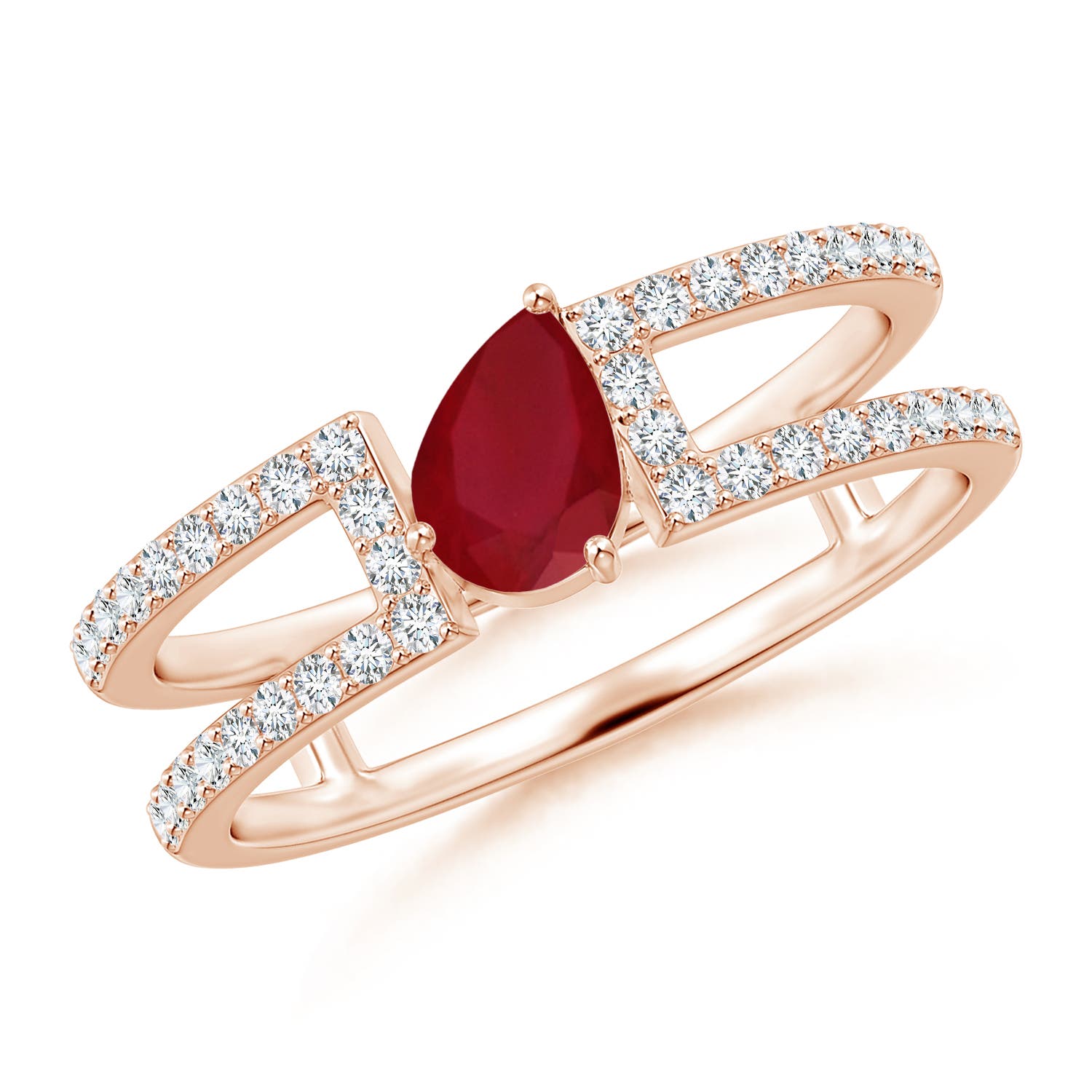 AA - Ruby / 0.72 CT / 14 KT Rose Gold