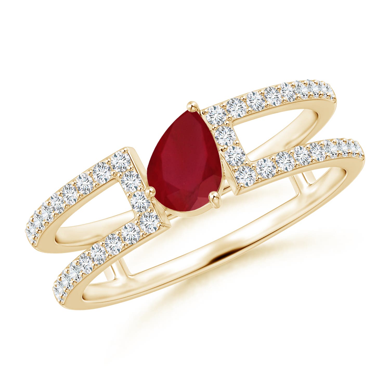 AA - Ruby / 0.72 CT / 14 KT Yellow Gold