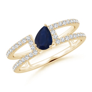 Pear A Blue Sapphire