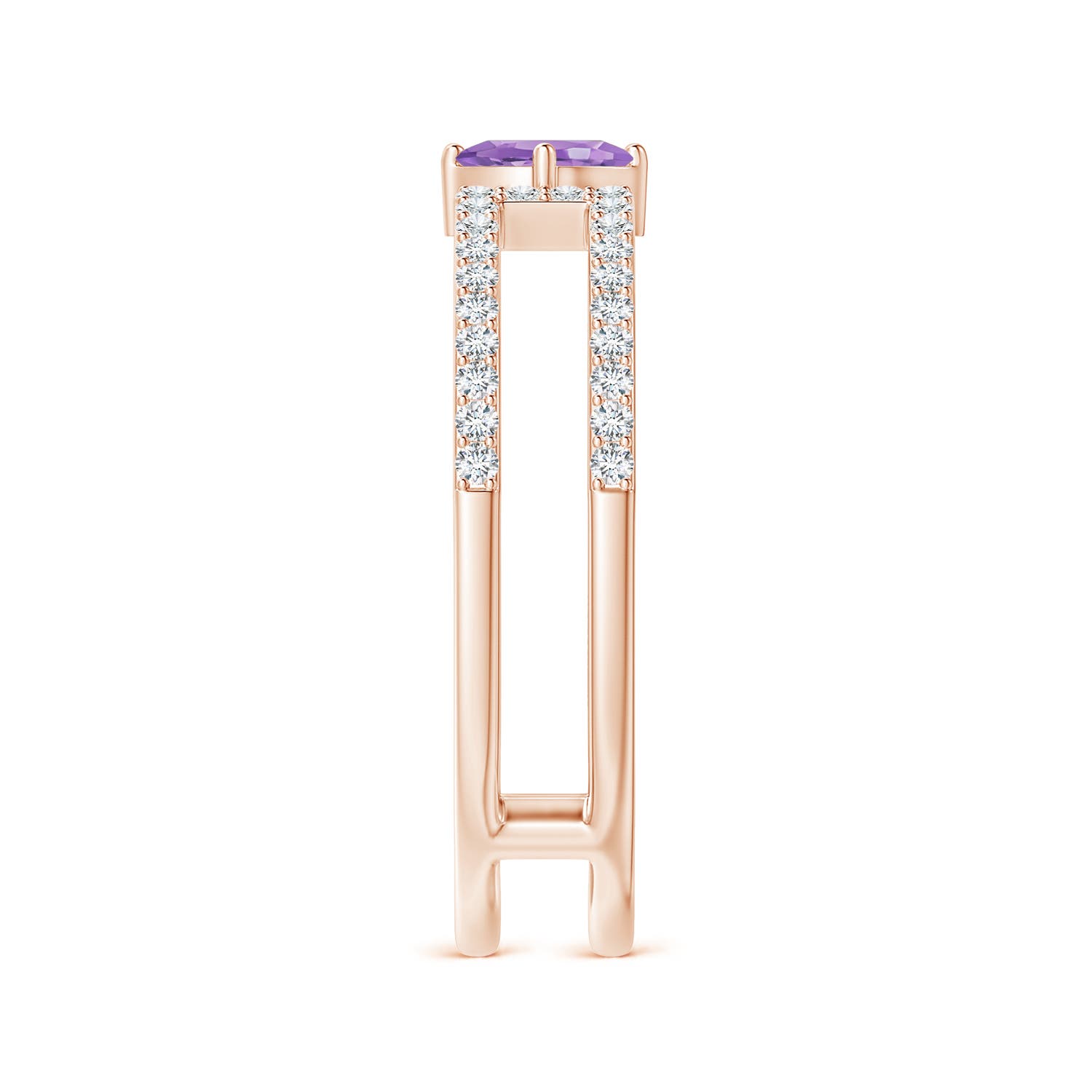 A - Amethyst / 0.44 CT / 14 KT Rose Gold