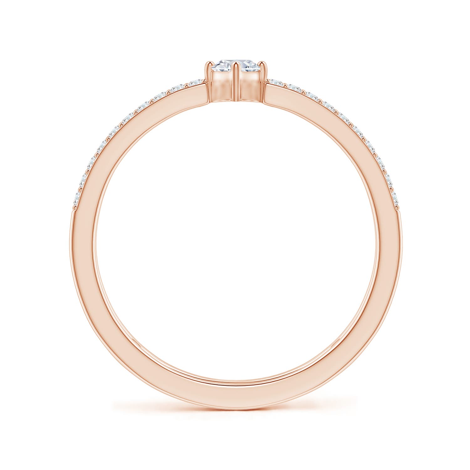 G, VS2 / 0.51 CT / 14 KT Rose Gold