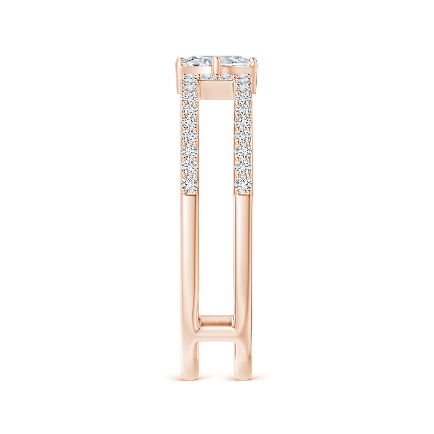 H, SI2 / 0.51 CT / 14 KT Rose Gold