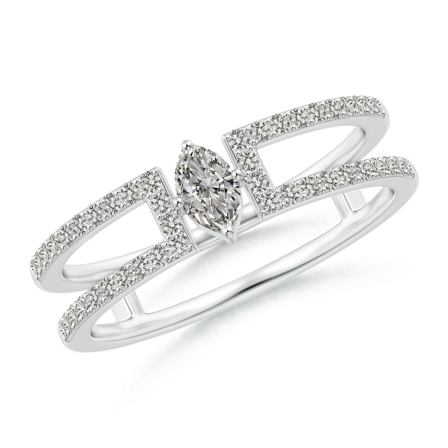 K, I3 / 0.51 CT / 14 KT White Gold