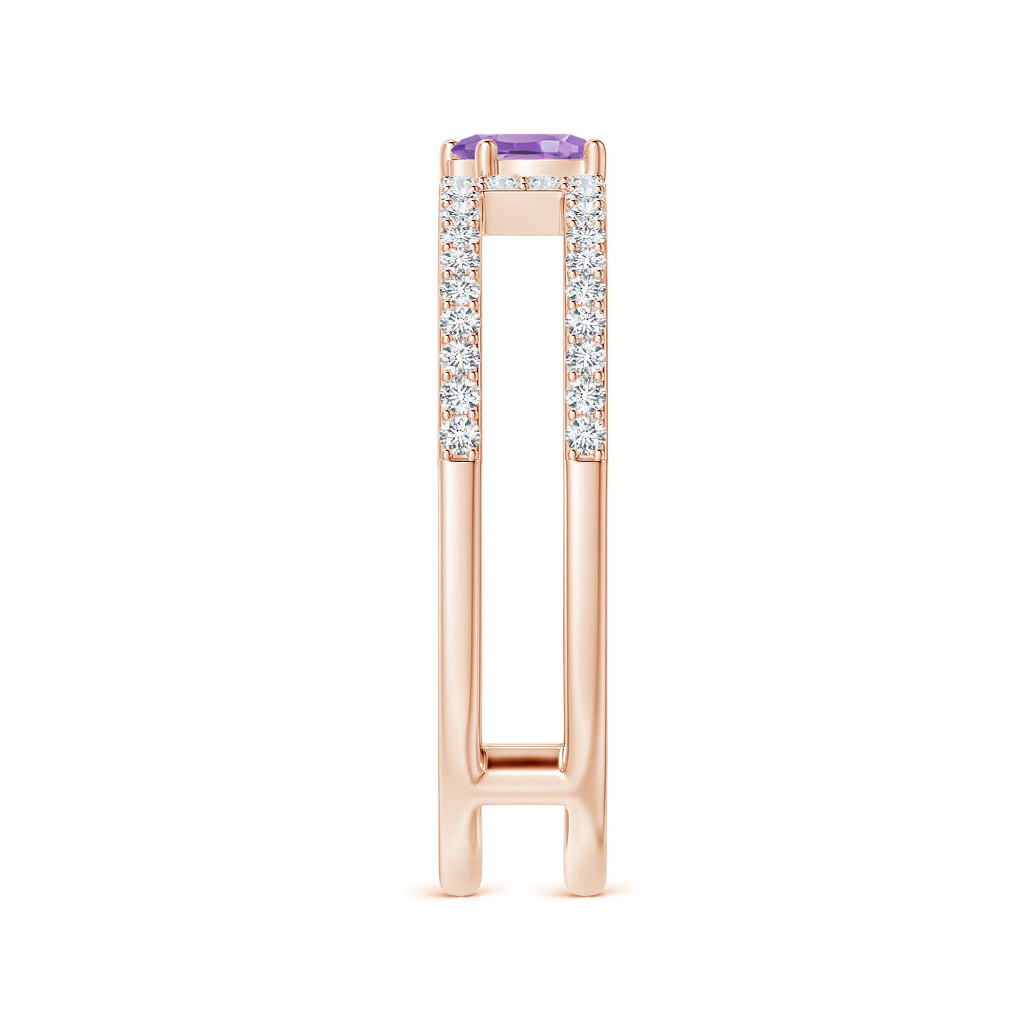 A - Amethyst / 0.44 CT / 14 KT Rose Gold