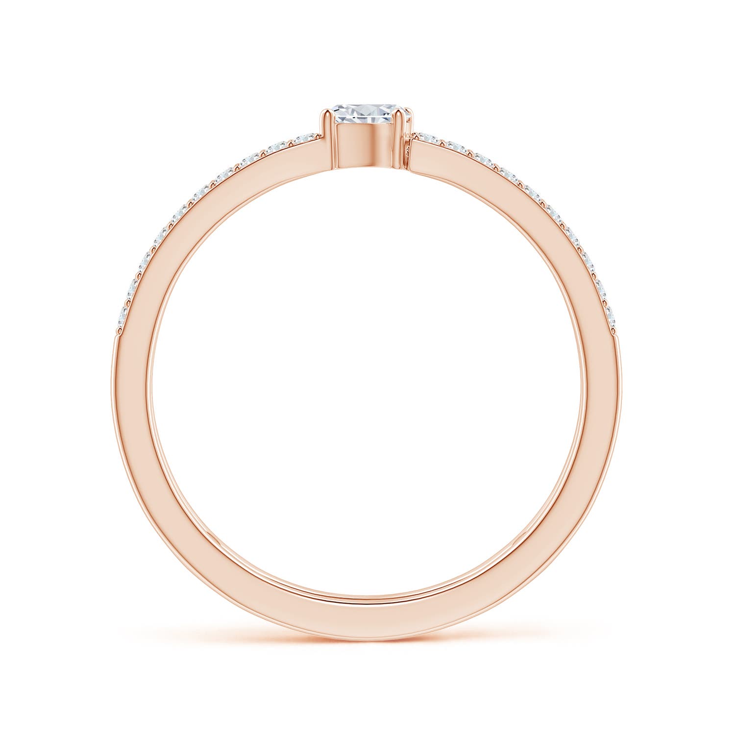 G, VS2 / 0.51 CT / 14 KT Rose Gold