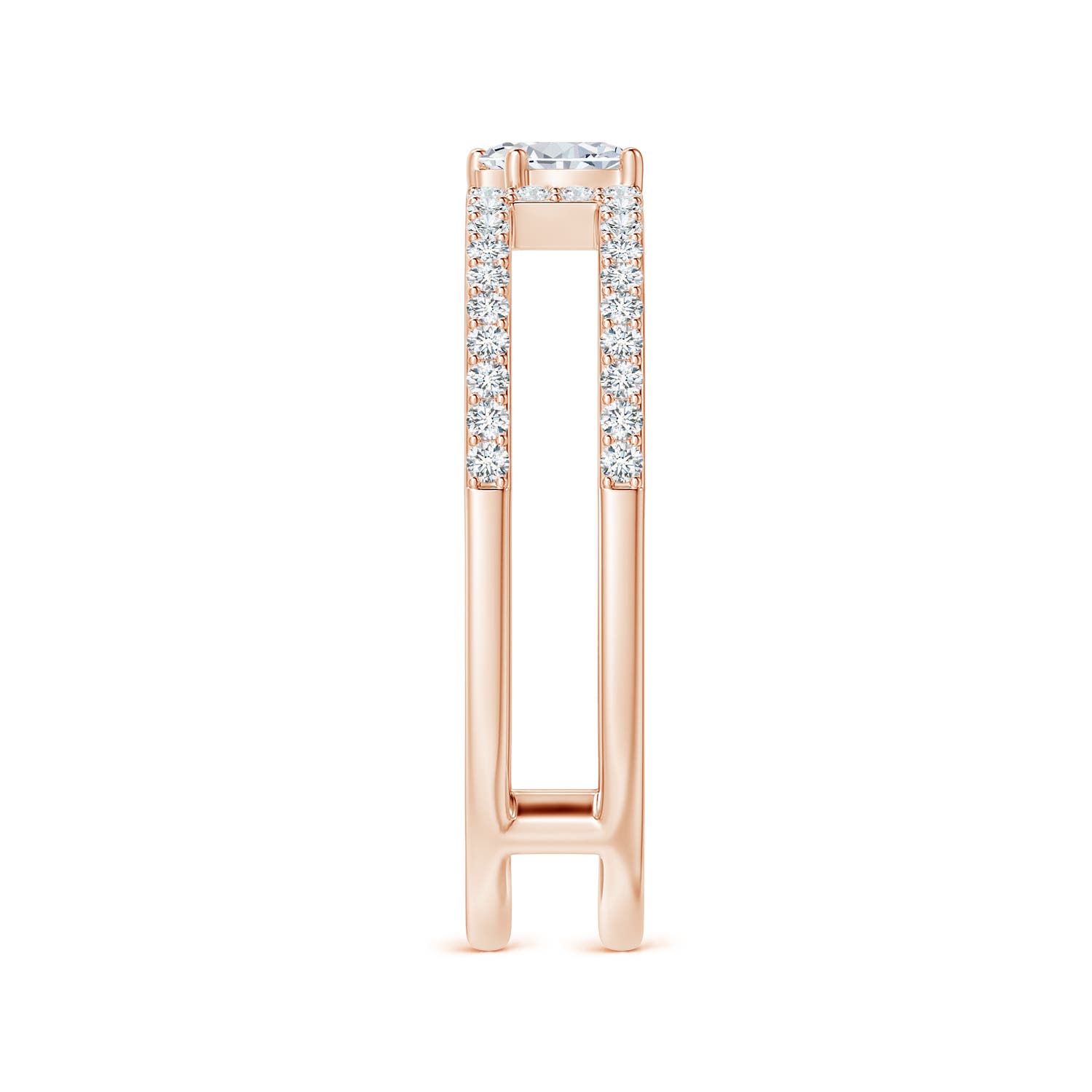 G, VS2 / 0.51 CT / 14 KT Rose Gold