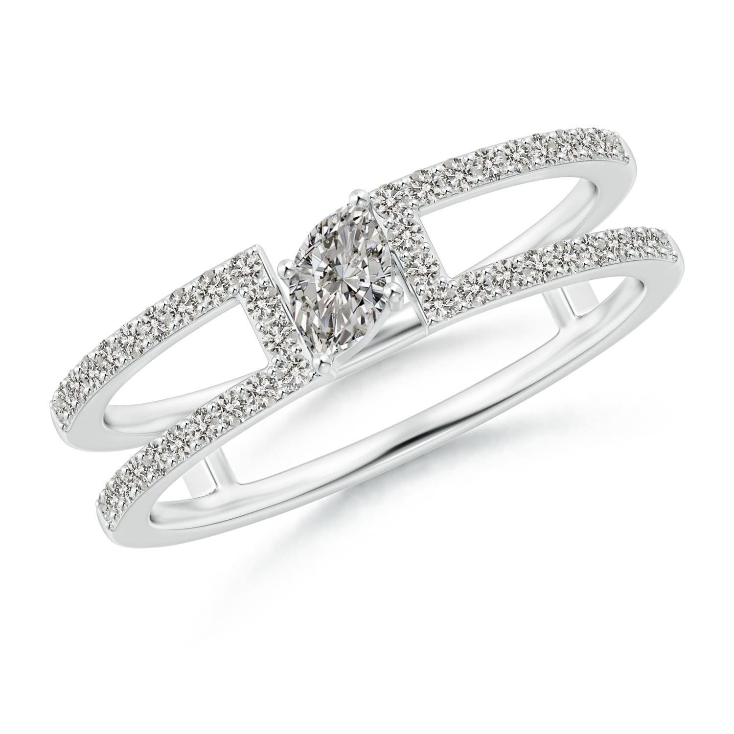 K, I3 / 0.51 CT / 14 KT White Gold