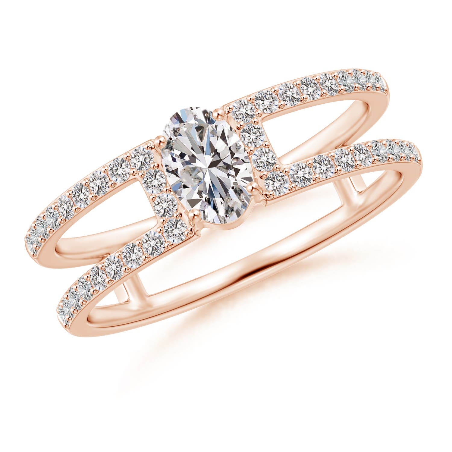 I-J, I1-I2 / 0.75 CT / 14 KT Rose Gold