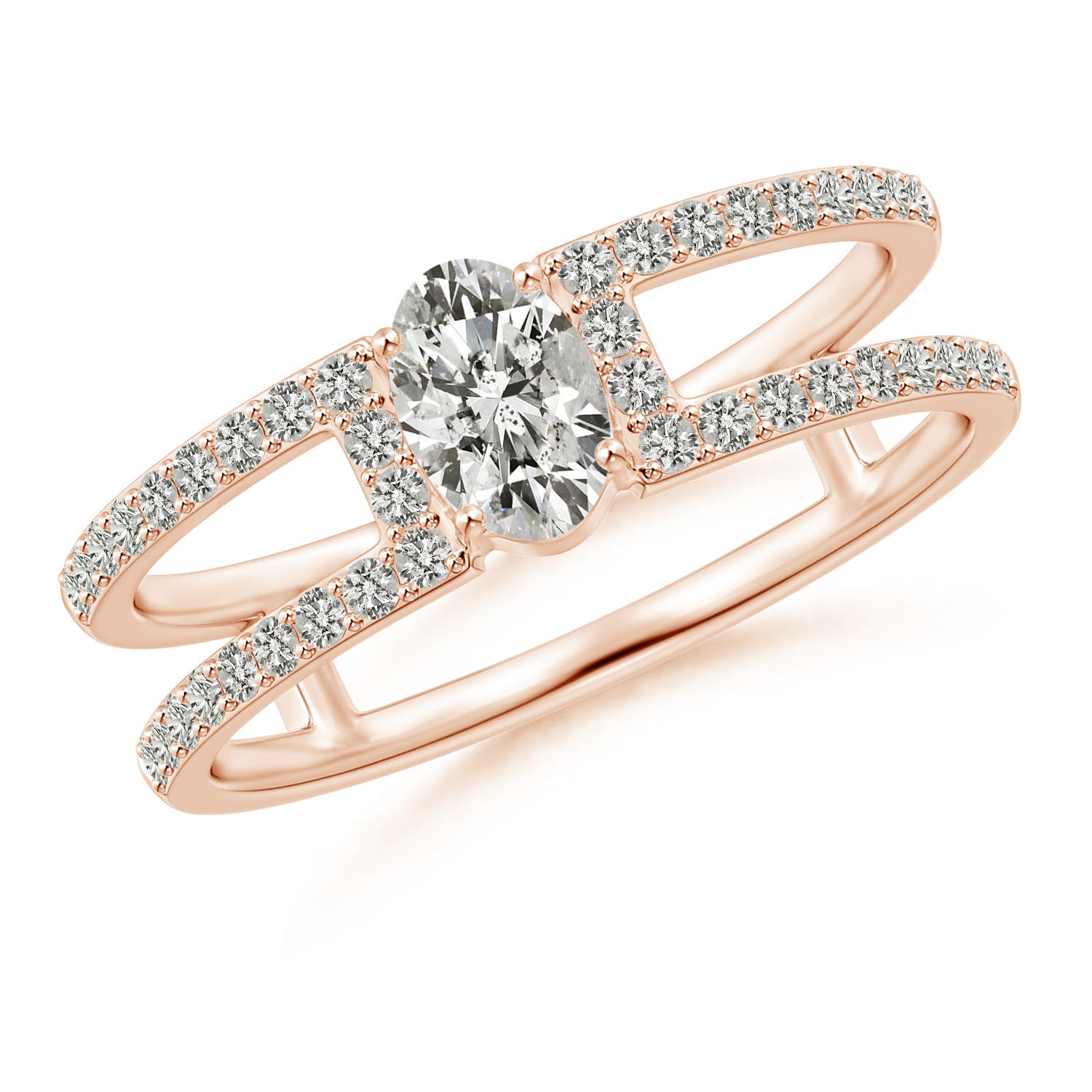 K, I3 / 0.75 CT / 14 KT Rose Gold