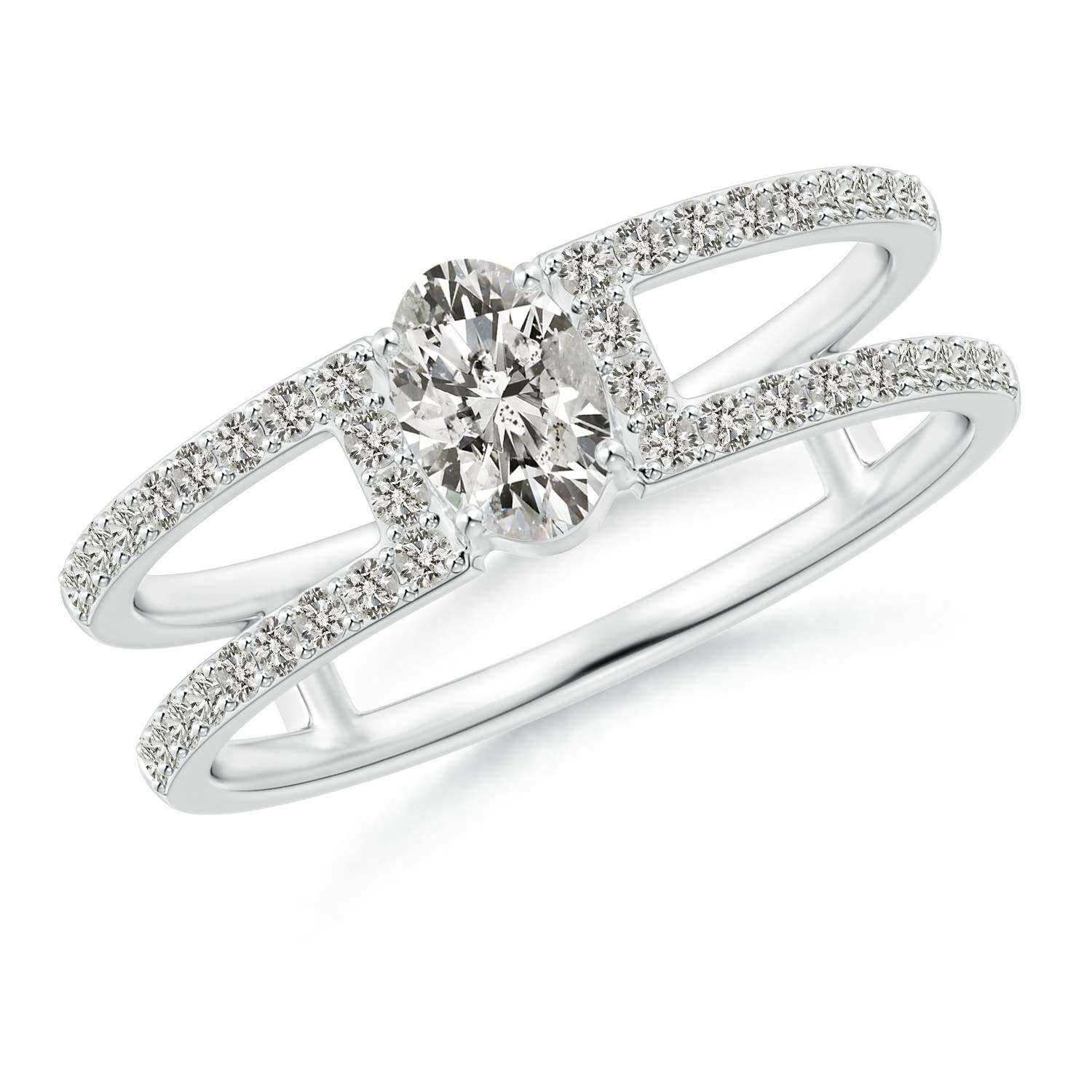 K, I3 / 0.75 CT / 14 KT White Gold