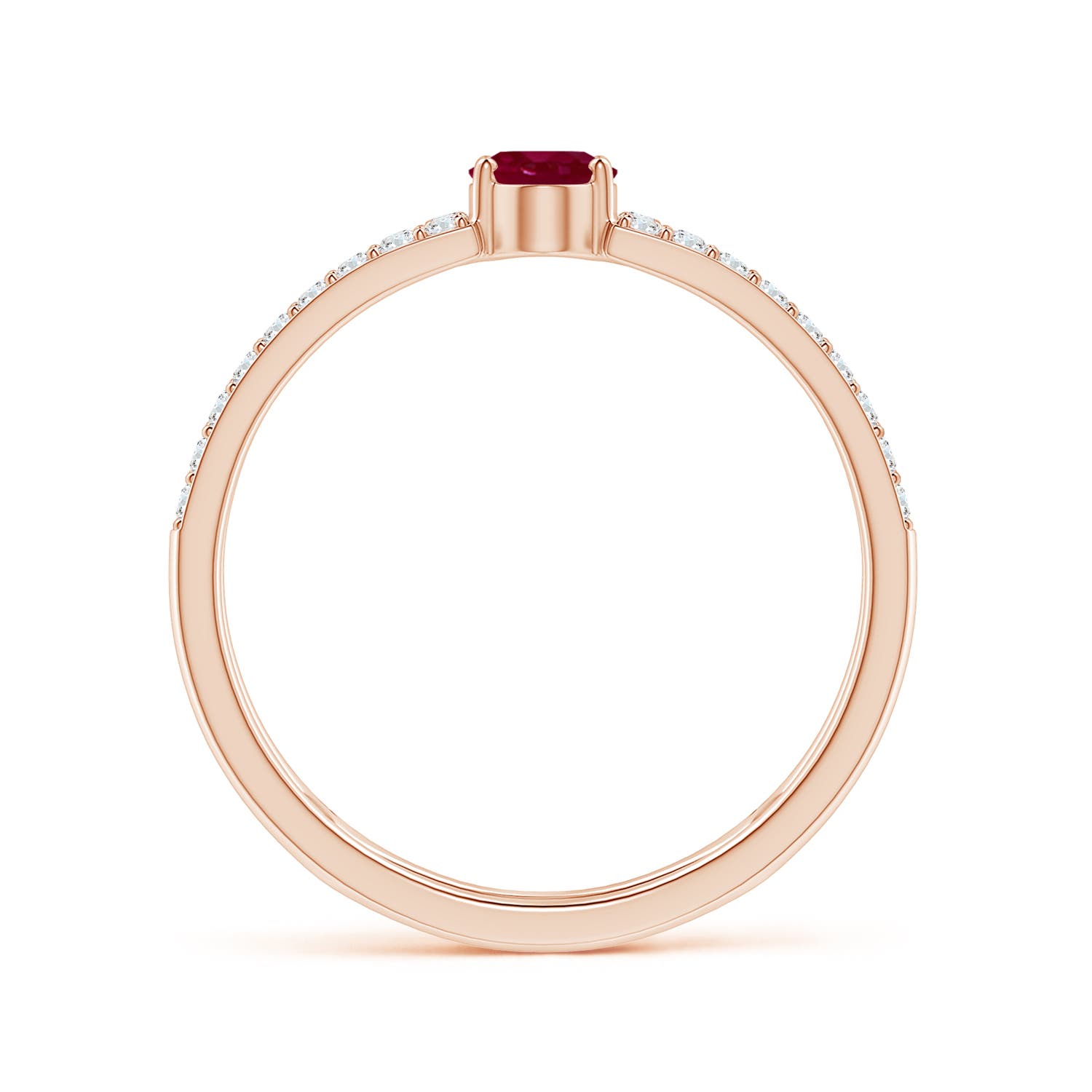 A - Ruby / 0.92 CT / 14 KT Rose Gold