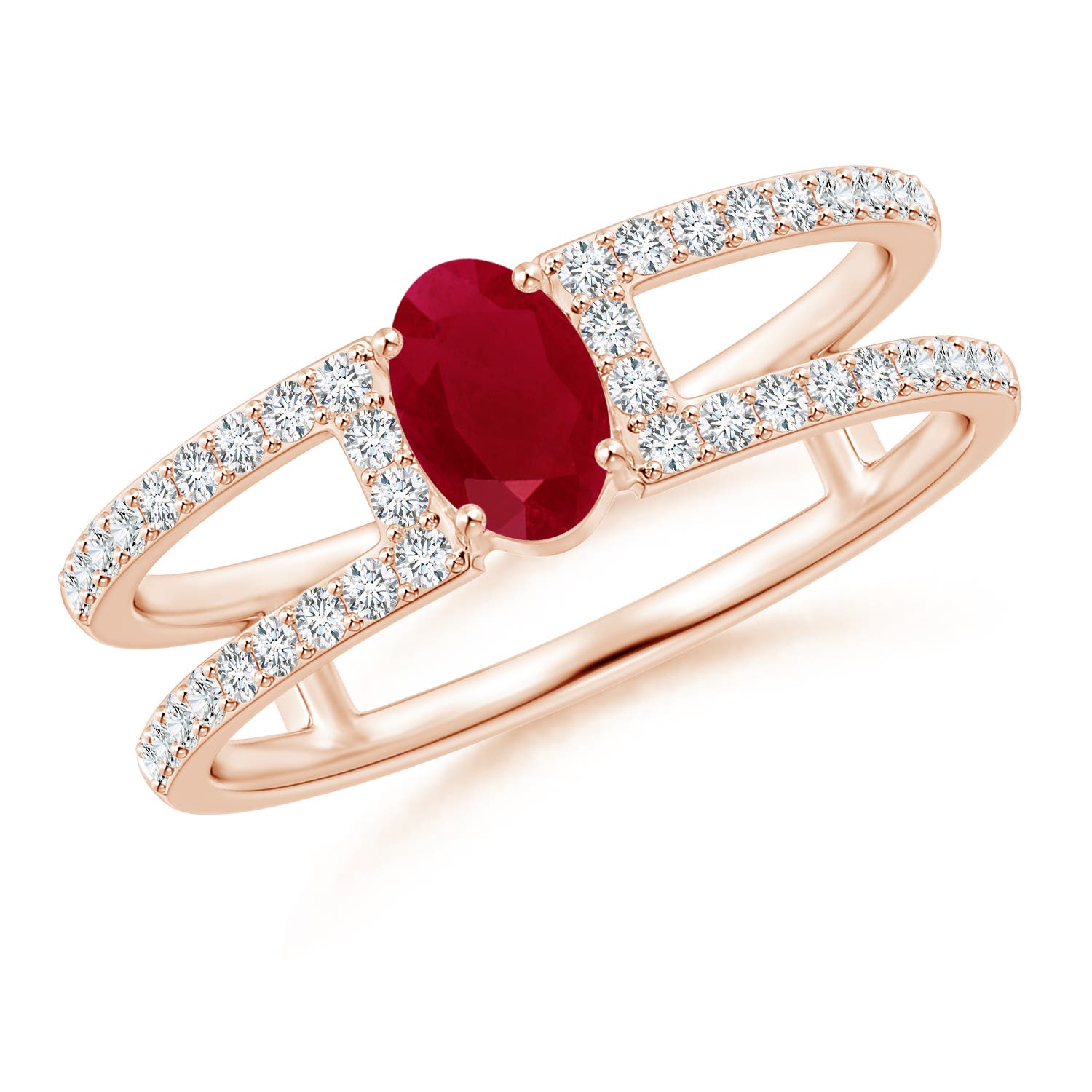 AA - Ruby / 0.92 CT / 14 KT Rose Gold