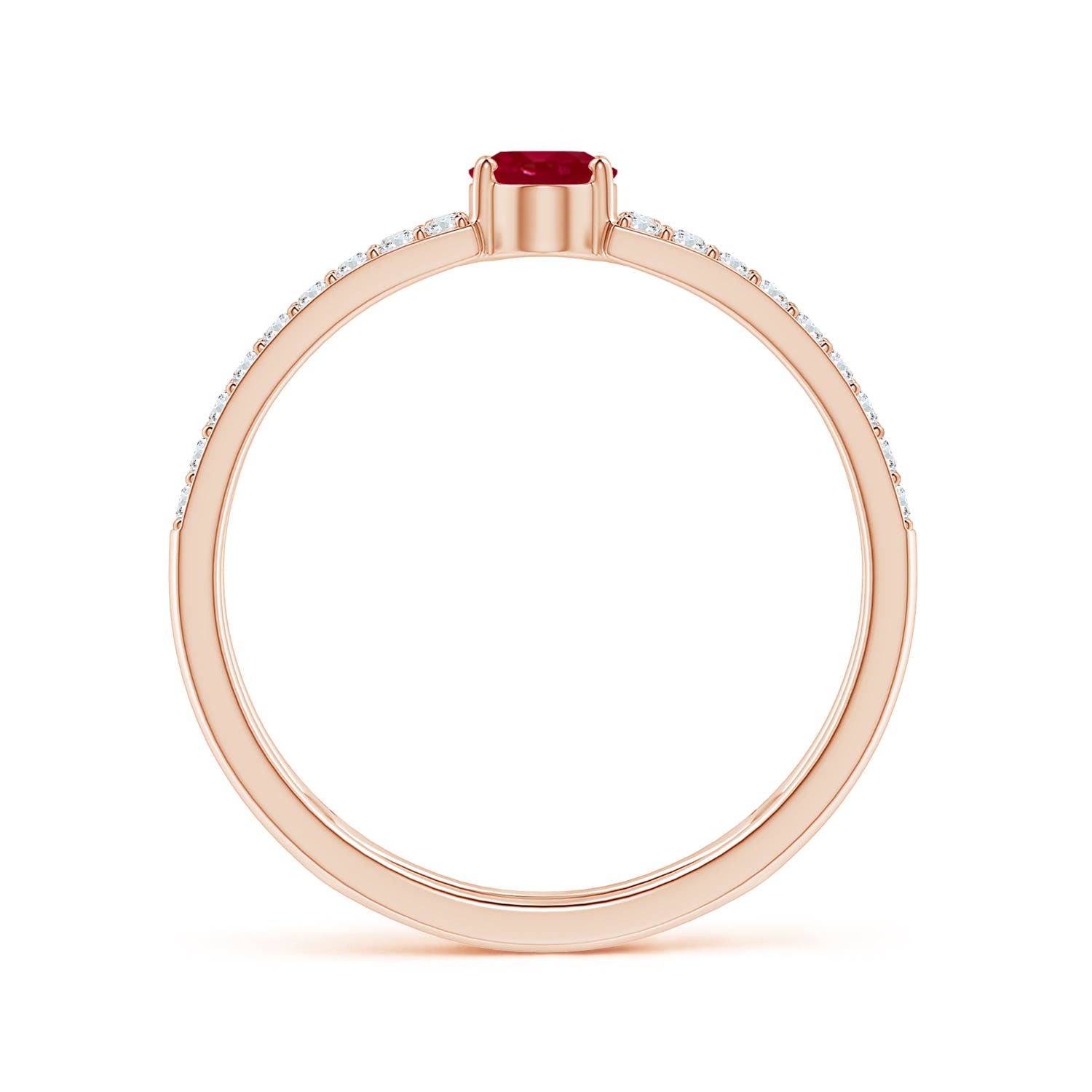 AA - Ruby / 0.92 CT / 14 KT Rose Gold