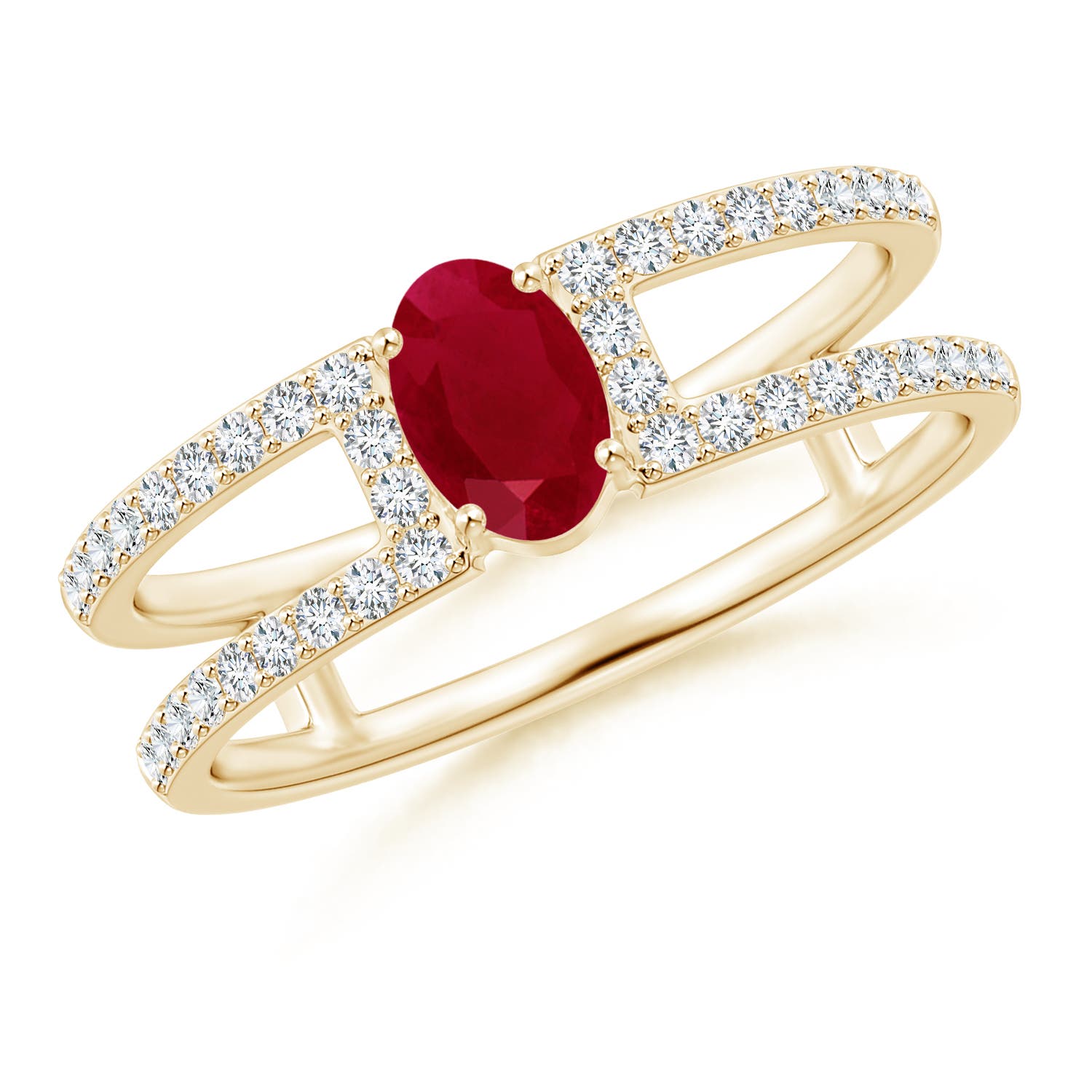 AA - Ruby / 0.92 CT / 14 KT Yellow Gold