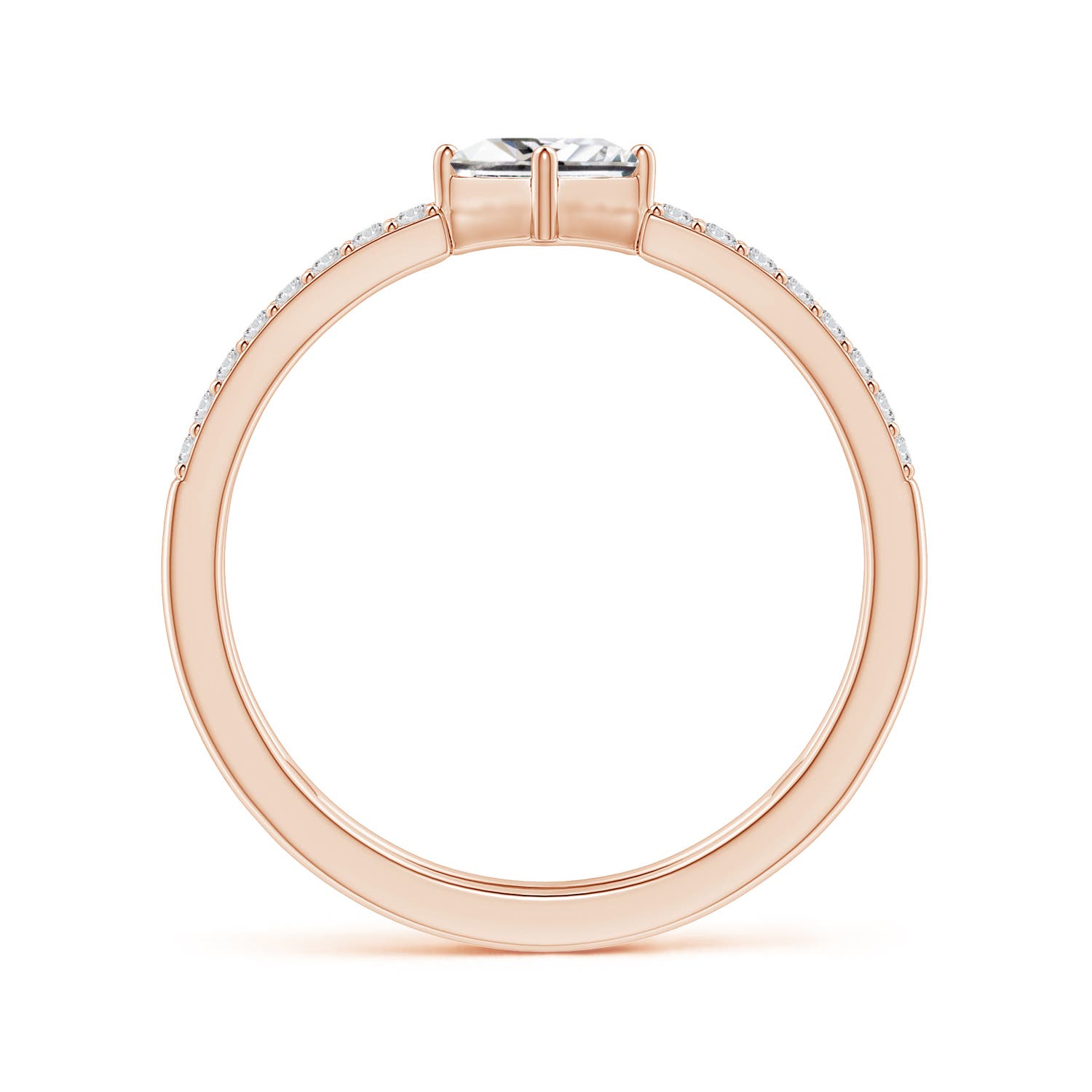 H, SI2 / 0.61 CT / 14 KT Rose Gold