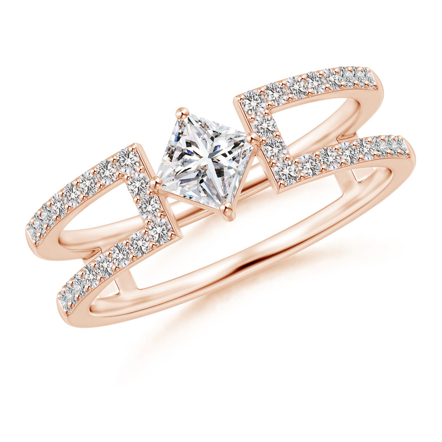 I-J, I1-I2 / 0.61 CT / 14 KT Rose Gold