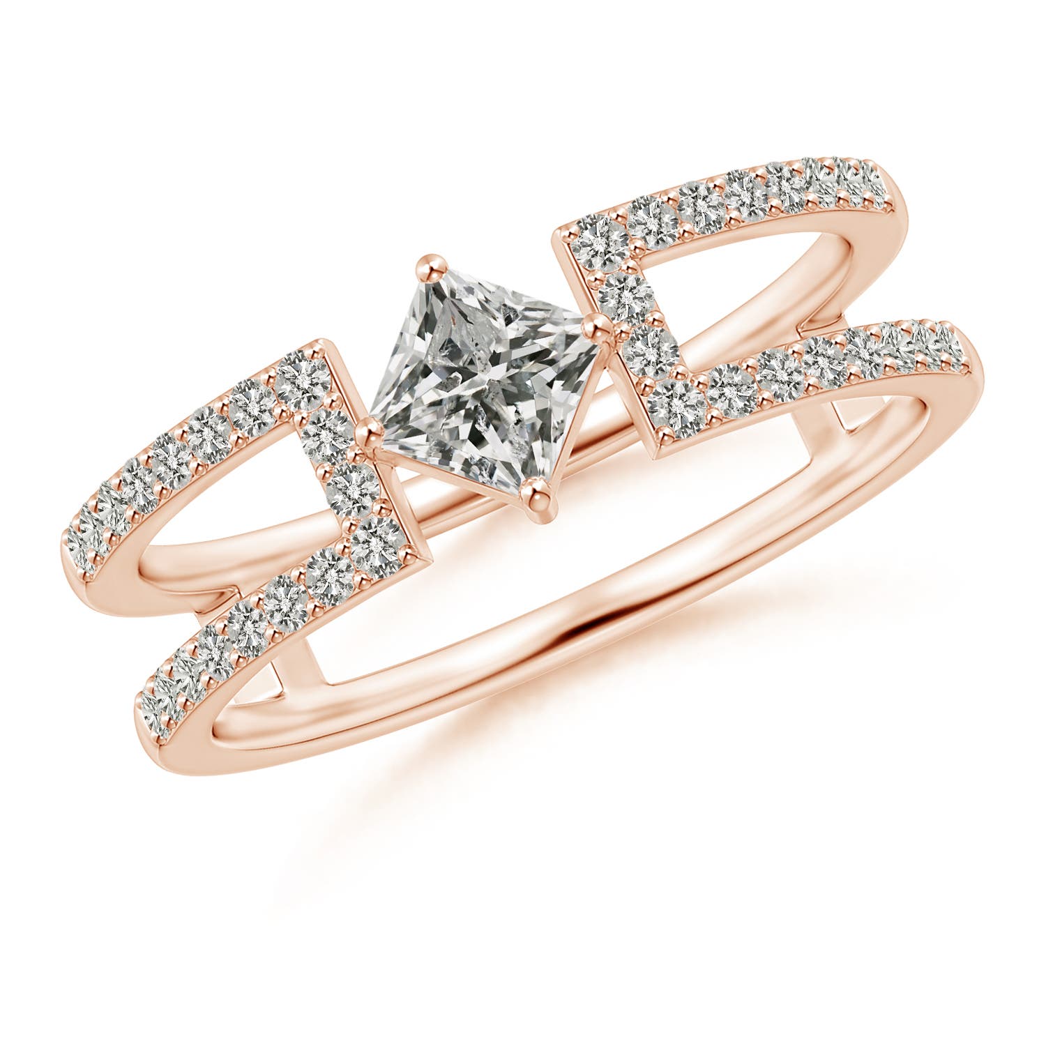 K, I3 / 0.61 CT / 14 KT Rose Gold