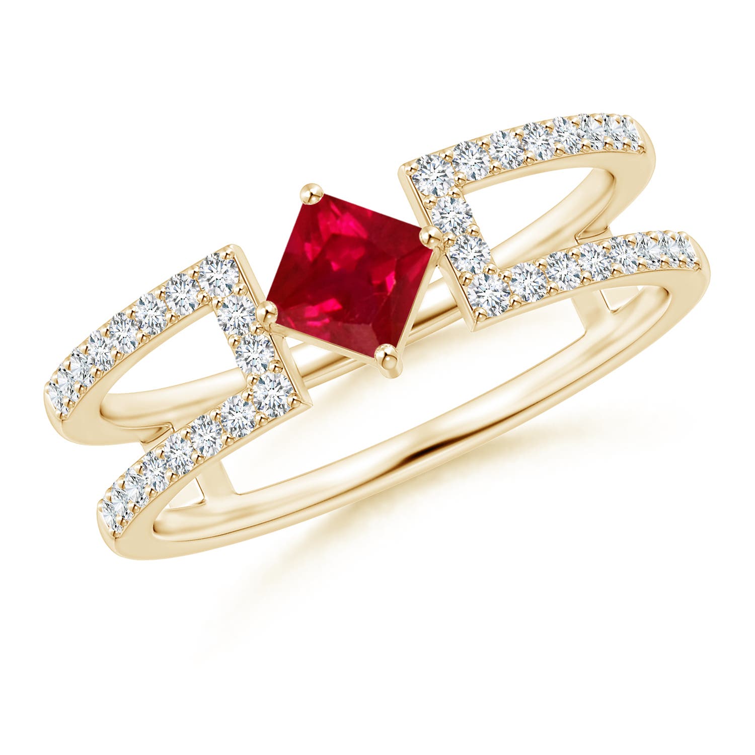 AAA - Ruby / 0.65 CT / 14 KT Yellow Gold