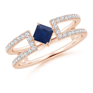Square A Blue Sapphire