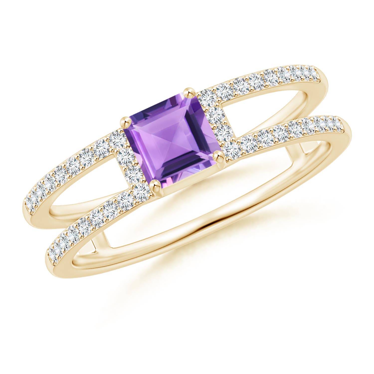 A - Amethyst / 0.94 CT / 14 KT Yellow Gold