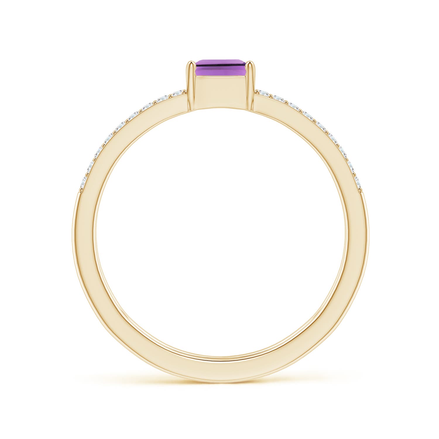 A - Amethyst / 0.94 CT / 14 KT Yellow Gold