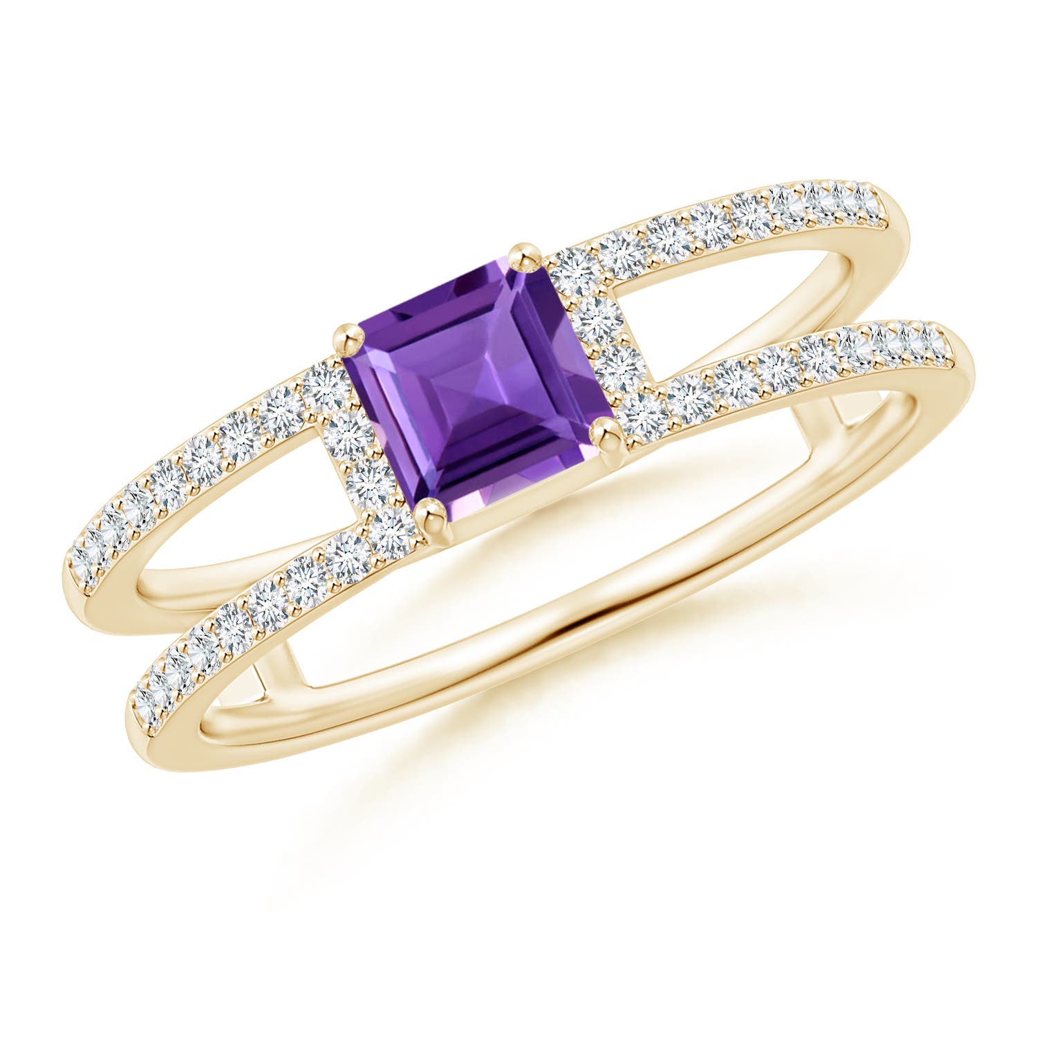 AAA - Amethyst / 0.94 CT / 14 KT Yellow Gold