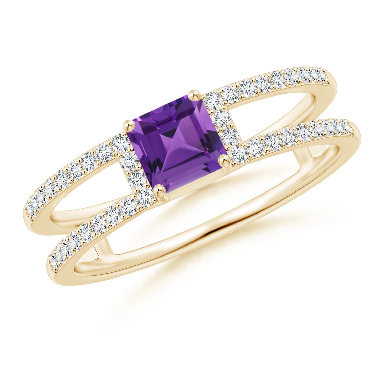 AAAA - Amethyst / 0.94 CT / 14 KT Yellow Gold